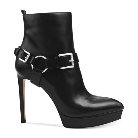 michael kors leather platform lace heels|Michael Kors high heels boots.